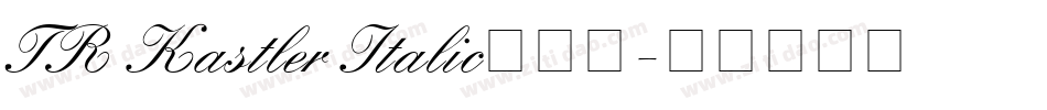 TR Kastler Italic手机版字体转换